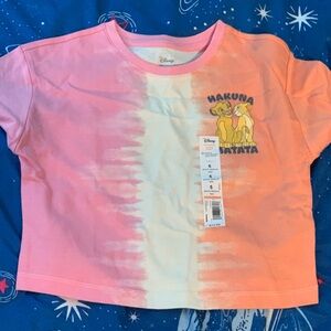 Disney Kids Hakuna Matata T-Shirt - Pink and Orange Ombre